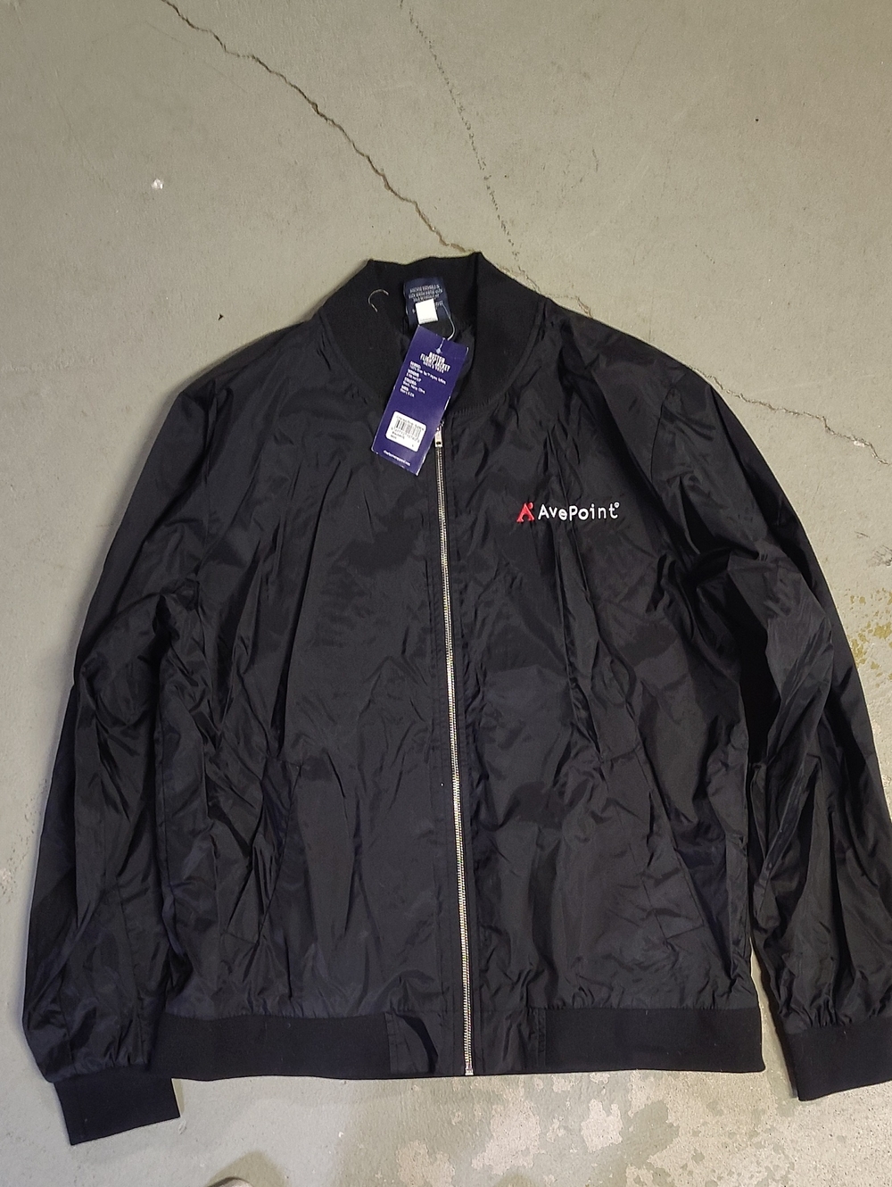 Charles River Apparel Black Bomber Jacket with AvePoint Logo
